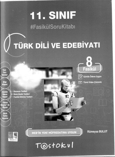TÜRK DİLİ VE EDEBİYATI FASİKÜL SORU KİTABI SegaCopy Fotokopi Merkezi
