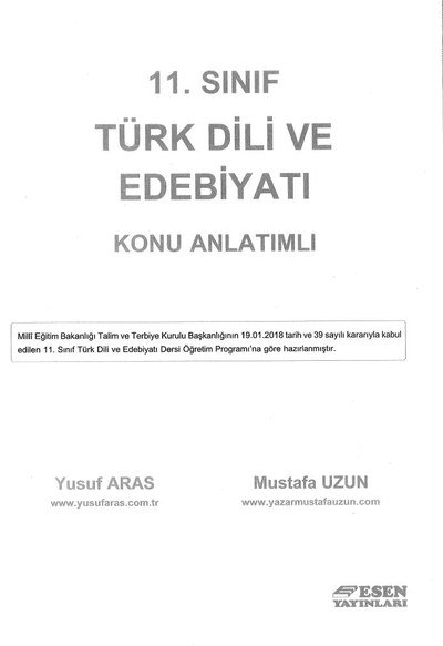 TÜRK DİLİ VE EDEBİYATI KONU ANLATIMLI