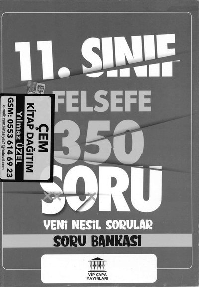 FELSEFE 350 SORU YENİ NESİL SORU BANKASI SegaCopy Fotokopi Merkezi