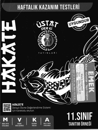 HAKATE HAFTALIK KAZANIM TESTLERİ MVKA SegaCopy Fotokopi Merkezi