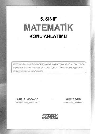 MATEMATİK KONU ANLATIMLI SegaCopy Fotokopi Merkezi
