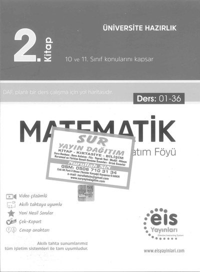 MATEMATİK DERS ANLATIM FÖYÜ 2. KİTAP SegaCopy Fotokopi Merkezi