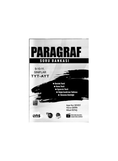 PARAGRAF SORU BANKASI TYT AYT SegaCopy Fotokopi Merkezi