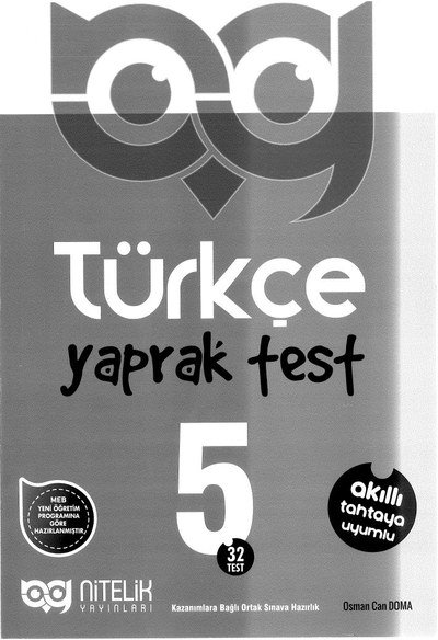 TÜRKÇE YAPRAK TEST
