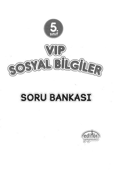 VIP SOSYAL BİLGİLER SORU BANKASI SegaCopy Fotokopi Merkezi
