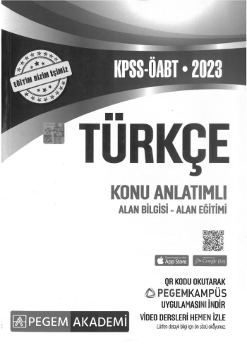 TÜRKÇE KONU ANLATIMLI ALAN BİLGİSİ - ALAN EĞİTİMİ