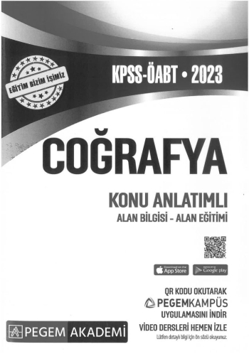 COĞRAFYA KONU ANLATIMLI ALAN BİLGİSİ - ALAN EĞİTİMİ