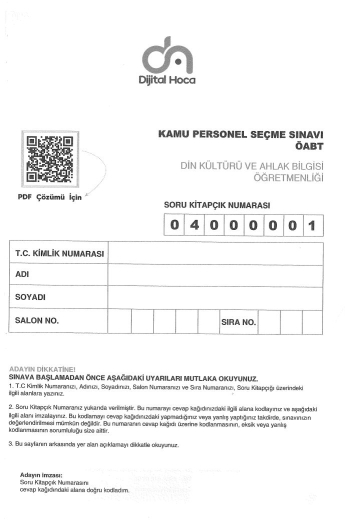 DİKAB 6*75 DENEME SegaCopy Fotokopi Merkezi