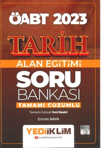 TARİH ALAN EĞİTİMİ SORU BANKASI TAMAMI ÇÖZÜMLÜ