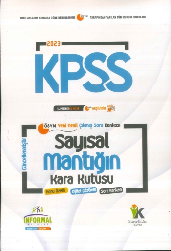 SAYISAL MANTIĞIN KARA KUTUSU SegaCopy Fotokopi Merkezi