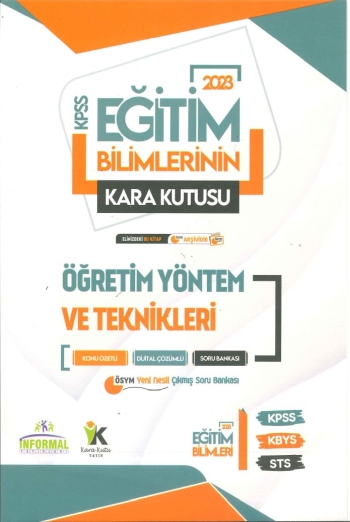 KARA KUTU ÖĞRETİM YÖNTEM VE TEKNİKLERİ KONU ÖZETLİ SORU BANKASI SegaCopy Fotokopi Merkezi