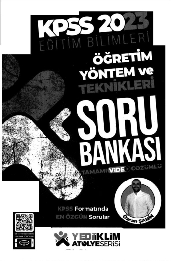 ATÖLYE SERİSİ ÖĞRETİM YÖNTEM VE TEKNİKLERİ SORU BANKASI SegaCopy Fotokopi Merkezi