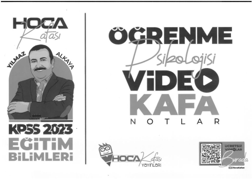 ÖĞRENME PSİKOLOJİSİ VİDEO KAFA NOTLAR SegaCopy Fotokopi Merkezi