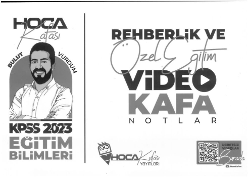 ÖZEL EĞİTİM VİDEO KAFA NOTLAR SegaCopy Fotokopi Merkezi