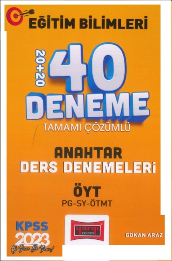 ANAHTAR 40 DENEME ÇÖZÜMLÜ (ÖYT-PG-SY-ÖTMT)