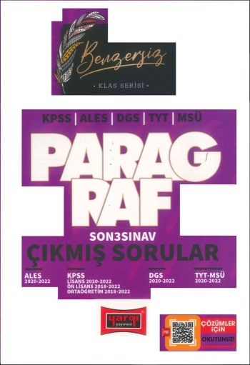 KLAS SERİSİ PARAGRAF ÇIKMIŞ SORULAR (ALES-DGS-KPSS-TYT-MSÜ) SegaCopy Fotokopi Merkezi