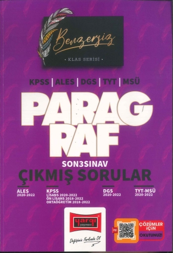 KLAS SERİSİ PARAGRAF ÇIKMIŞ SORULAR (ALES-KPSS-DGS-TYT-MSÜ) 2020-2022 SegaCopy Fotokopi Merkezi