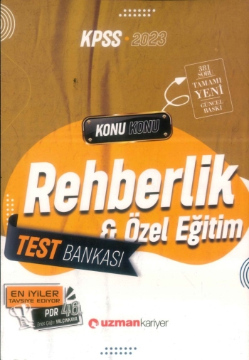 REHBERLİK VE ÖZEL EĞİTİM TEST BANKASI KONU KONU SegaCopy Fotokopi Merkezi