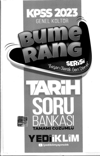 BUMERANG SERİSİ TARİH SORU BANKASI SegaCopy Fotokopi Merkezi