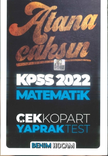 MATEMATİK ATANACAKSIN ÇEK KOPART YAPRAK TEST SegaCopy Fotokopi Merkezi