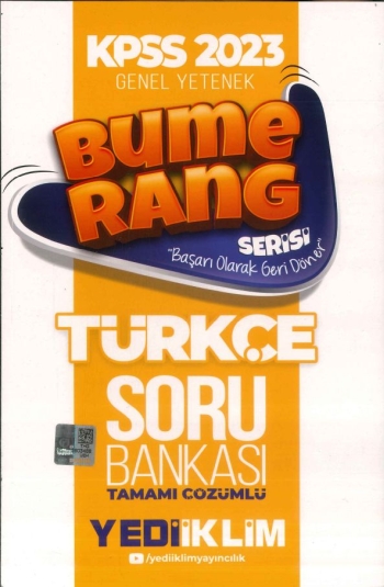 BUMERANG TÜRKÇE TAMAMI ÇÖZÜMLÜ SORU BANKASI SegaCopy Fotokopi Merkezi