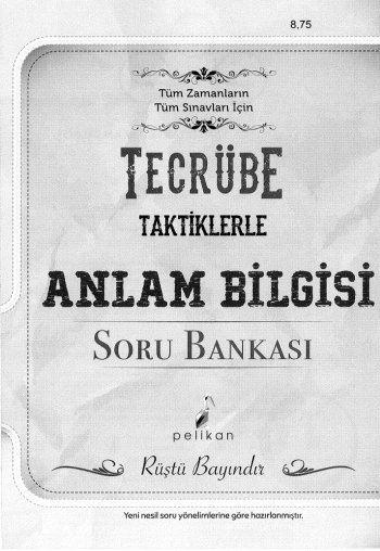 TECRÜBE TAKTİKLERLE ANLAM BİLGİSİ SORU BANKASI
