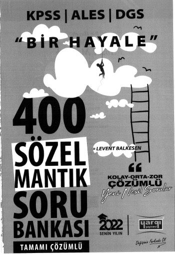 BİR HAYALE 400 SÖZEL MANTIK SORU BANKASI ÇÖZÜMLÜ SegaCopy Fotokopi Merkezi