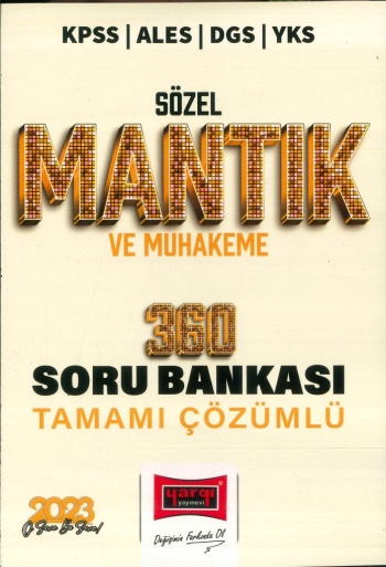 SÖZEL MANTIK VE MUHAKEME 360 ÇÖZÜMLÜ SORU BANKASI SegaCopy Fotokopi Merkezi