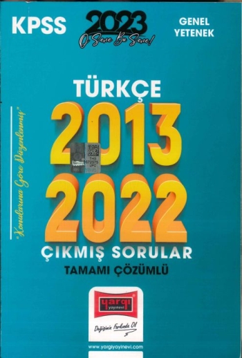 TÜRKÇE 2013-2022 ÇIKMIŞ SORULAR TAMAMI ÇÖZÜMLÜ SegaCopy Fotokopi Merkezi