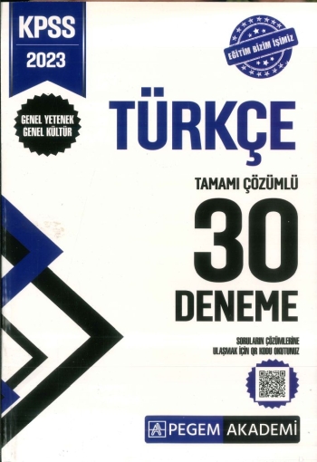 TÜRKÇE TAMAMI ÇÖZÜMLÜ 30 DENEME SegaCopy Fotokopi Merkezi