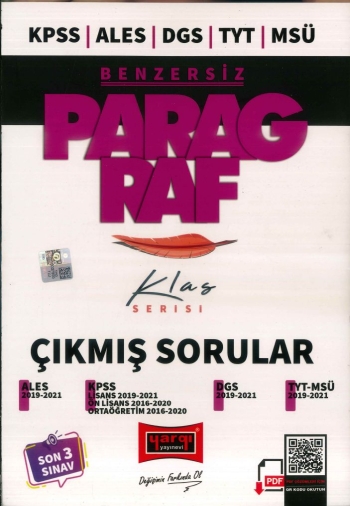 BENZERSİZ PARAGRAF KLAS SERİSİ ÇIKMIŞ SORULAR (2019-2021) SegaCopy Fotokopi Merkezi