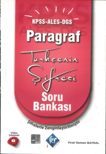 PARAGRAF TÜRKÇENİN ŞİFRESİ SORU BANKASI SegaCopy Fotokopi Merkezi