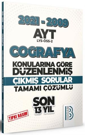 AYT Coğrafya Son 13 Yıl Tıpkı Basım Konularına Göre Düzenlenmiş Tamamı Çözümlü Çıkmış Sorular 2009-2021 SegaCopy Fotokopi Merkezi