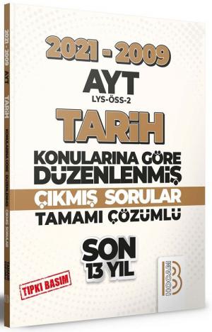 AYT Tarih Son 13 Yıl Tıpkı Basım Konularına Göre Düzenlenmiş Tamamı Çözümlü Çıkmış Sorular 2009-2021 SegaCopy Fotokopi Merkezi