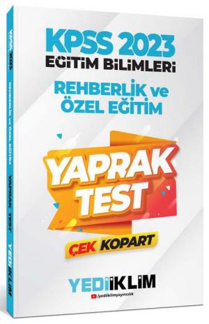 Rehberlik ve Özel Eğitim Çek Kopart Yaprak Test