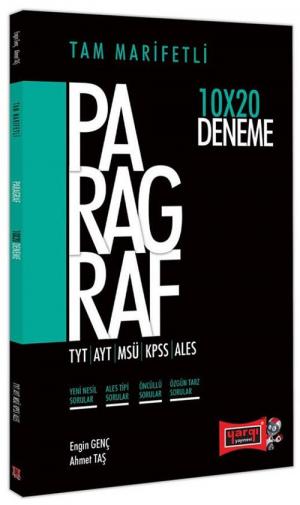 TYT AYT MSÜ KPSS ALES İçin Tam Marifetli Paragraf 10x20 Deneme SegaCopy Fotokopi Merkezi