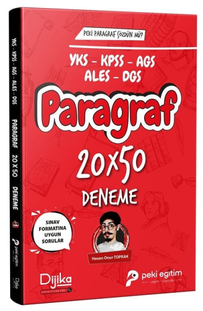 2026 KPSS YKS MEB-AGS ALES DGS Paragraf 20x50 Deneme Dijika Yayınları SegaCopy Fotokopi Merkezi