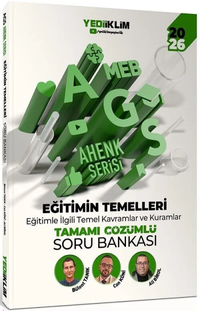 2026 MEB-AGS Eğitimin Temelleri Soru bankası Çözümlü Ahenk Serisi Yediiklim Yayınları SegaCopy Fotokopi Merkezi