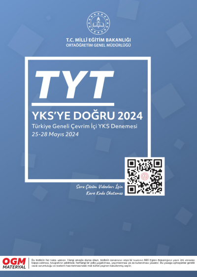 TYT YKS'ye Doğru 2024 SegaCopy Fotokopi Merkezi