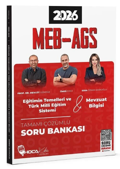 2026 MEB-AGS Eğitimin Temelleri ve Türk Milli Eğitim Sistemi, Mevzuat Bilgisi Soru Bankası Çözümlü Hoca Kafası Yayınları