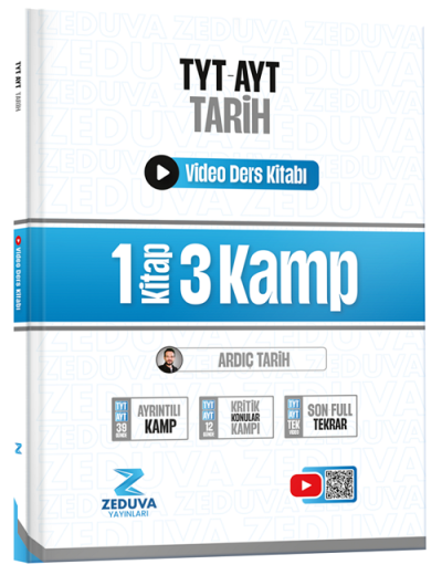 YKS TYT AYT Ardıç Tarih Video Ders Kitabı Zeduva Yayınları SegaCopy Fotokopi Merkezi