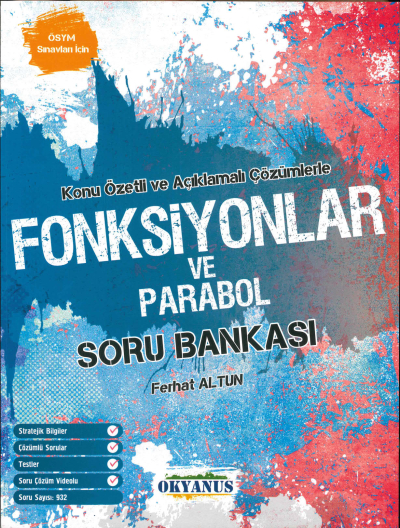 TYT-AYT FONKSİYONLAR VE PARABOL ÇÖZÜMLÜ SORU BANKASI SegaCopy Fotokopi Merkezi
