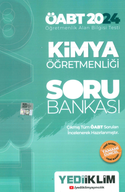 ÖABT KİMYA ÖĞRETMENLİĞİ SORU BANKASI SegaCopy Fotokopi Merkezi