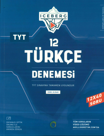 TYT Türkçe Iceberg 12 Deneme Okyanus Yayınları SegaCopy Fotokopi Merkezi