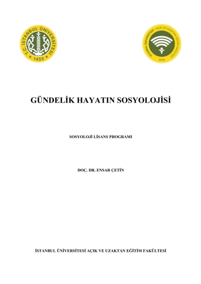 Gündelik Hayatın Sosyolojisi SegaCopy Fotokopi Merkezi