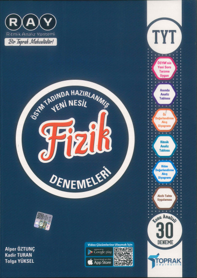 TYT Fizik RAY Konu Analizli 30 Deneme Toprak Yayıncılık SegaCopy Fotokopi Merkezi