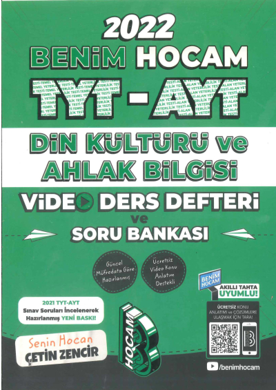 TYT AYT Din Kültürü Video Ders Notları ve Soru Bankası SegaCopy Fotokopi Merkezi