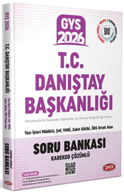 2026 T.C. Danıştay Başkanlığı GYS Soru Bankası Data Yayınları SegaCopy Fotokopi Merkezi