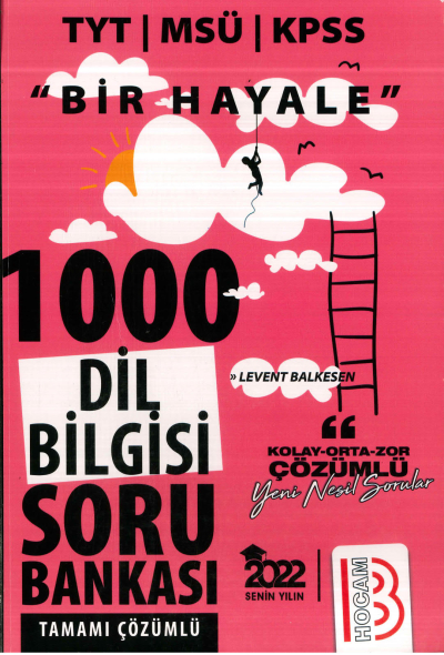 TYT BİR HAYALE 1000 DİL BİLGİSİ SORU BANKASI ÇÖZÜMLÜ