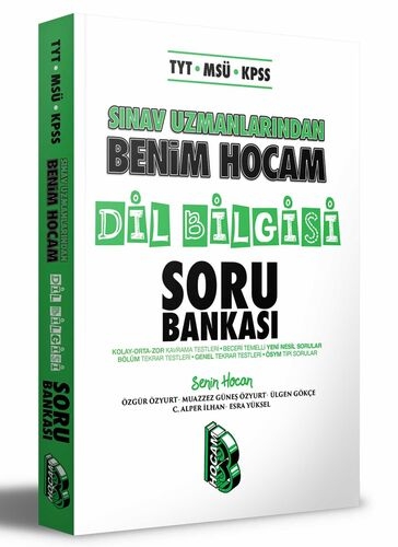 TYT MSÜ KPSS Sınav Uzmanlarından Dil Bilgisi Soru Bankası Benim Hocam Yayınları